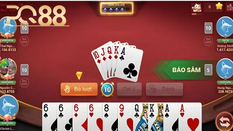 Chơi Sâm Lốc Online - Những Lưu Ý Khi Tham Gia Tại PQ88 3 Chọn bàn chơi Sâm Lốc online có mức cược phù hợp để duy trì hứng khởi suốt phiên